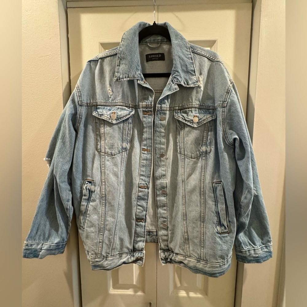 The Limited Blue Lightweight Shirt Jacket